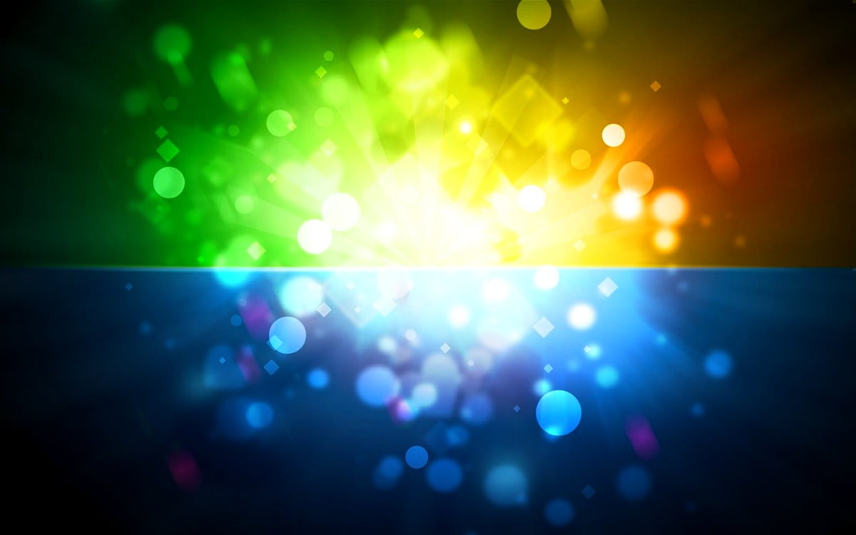 Regenbogenfarben, grüne, Licht, blaue, Beleuchtung / Hintergrundbild 1600x1000