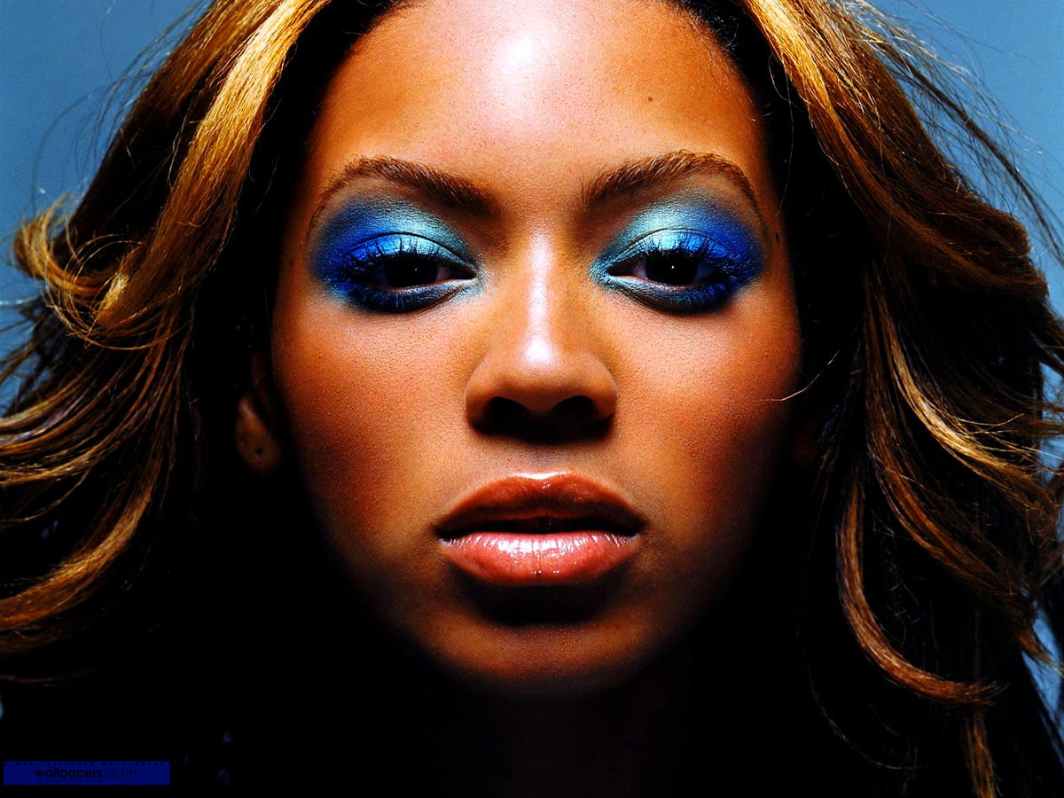 Beyonce, Augen, blaue, Lippenstift, Mode — Hintergrund