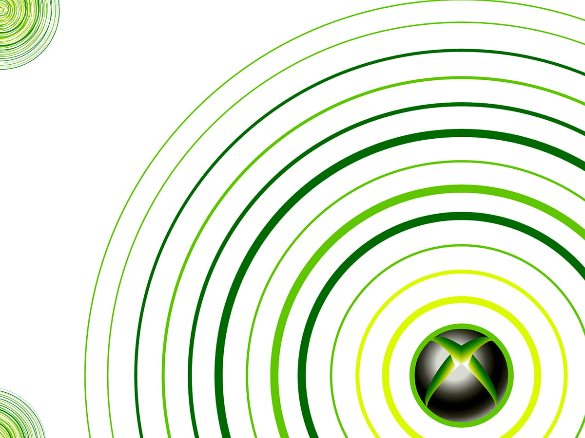 Xbox 360, grüne, Kreis, Linie, abstrakte - HD Hintergrund
