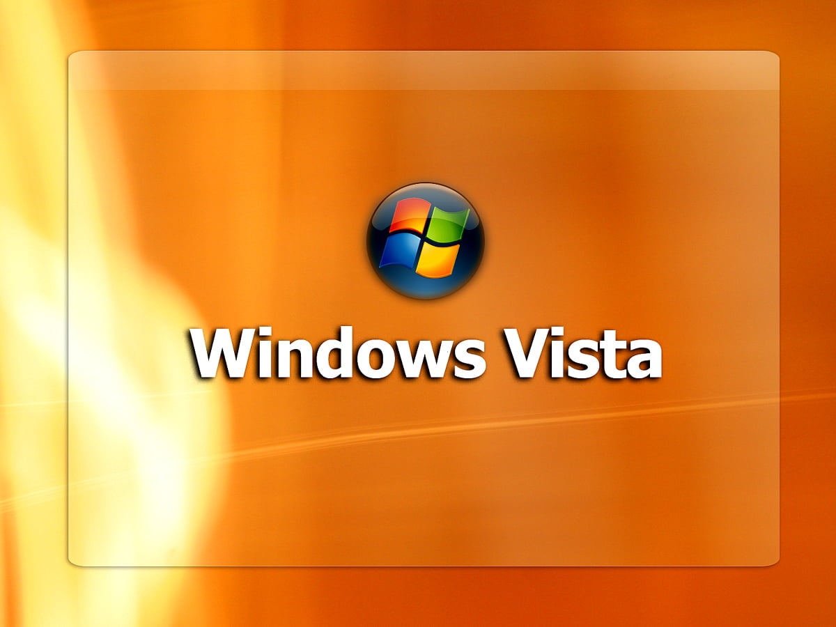 Windows Vista, Orange, Logo Hintergrund 🔥 Beste kostenlose Bilder
