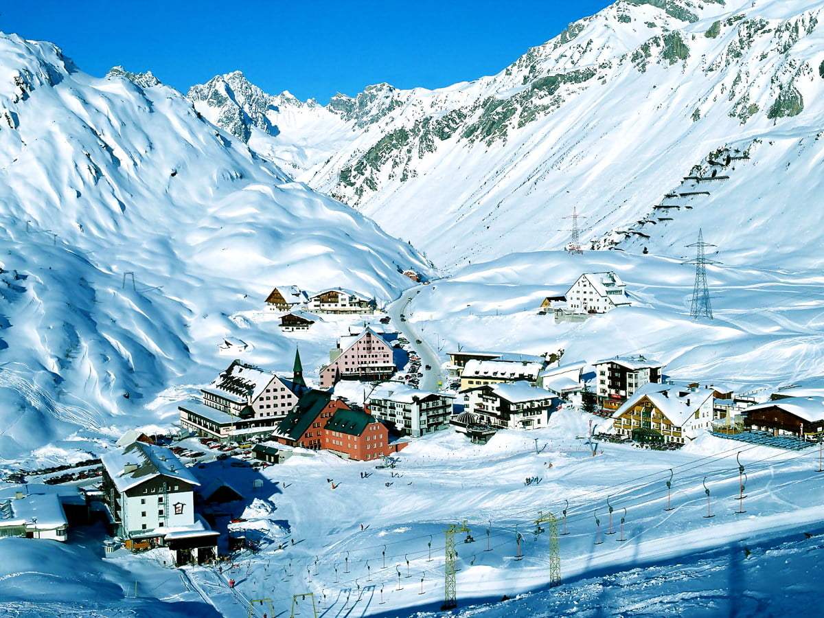 Schneebedeckter Berg : HD Hintergrundbild 1600x1200