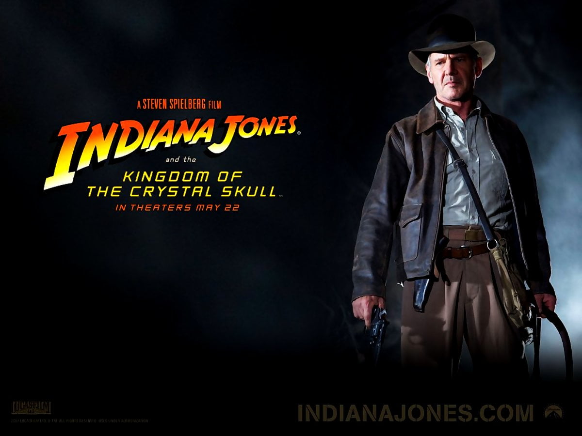 Mann in Anzug und Krawatte (Szene aus dem Film "Indiana Jones") / Hintergrundbild