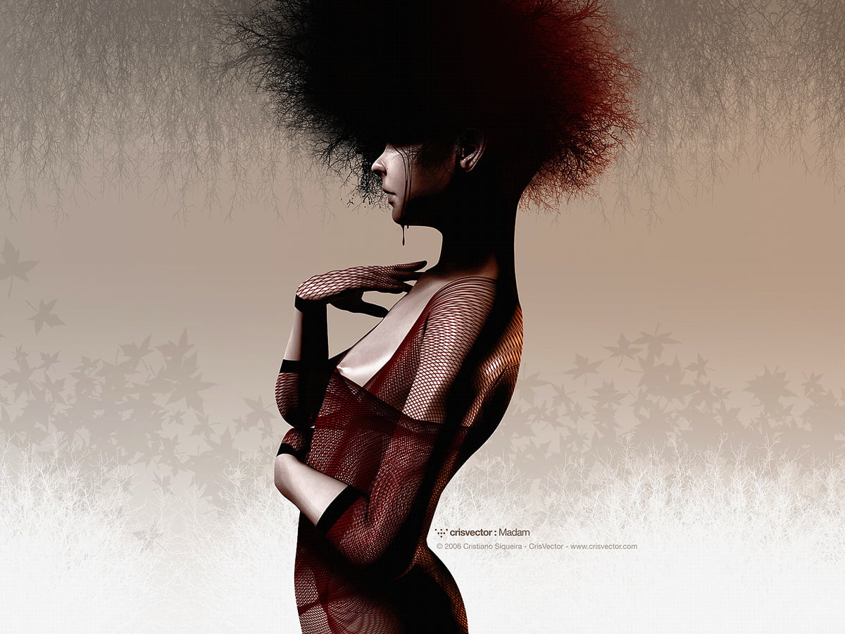 Person im schwarzen Kleid — kostenlose Wallpaper 1600x1200