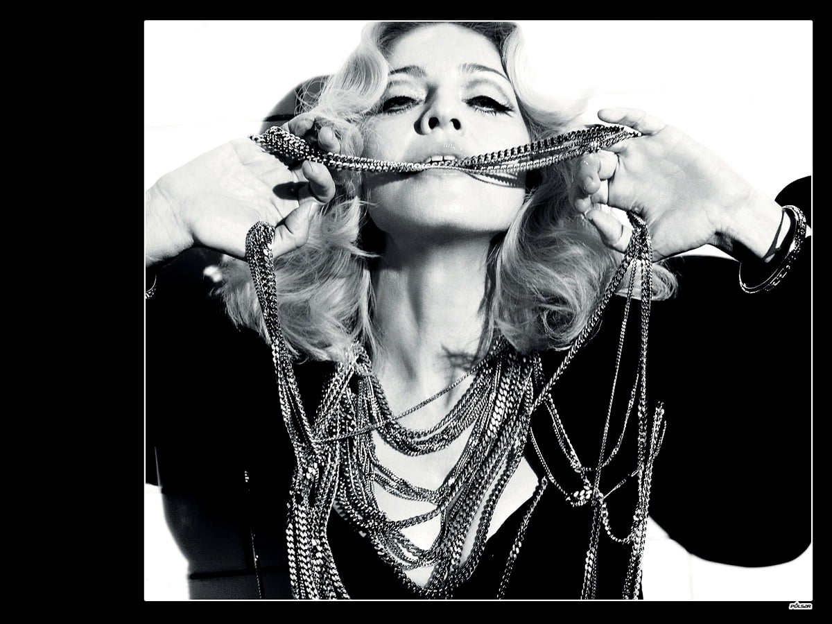 Madonna, Schwarz-Weiß, Porträt Hintergrundbild 🔥 Kostenlose TOP