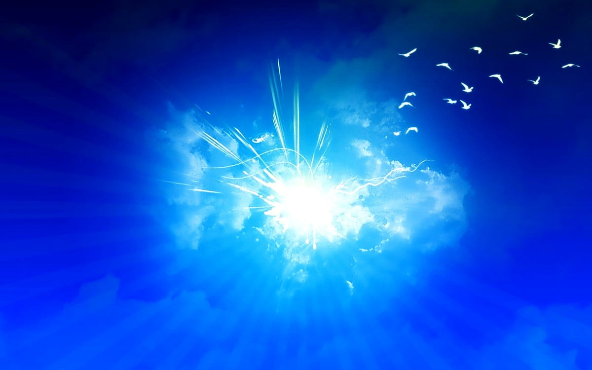 Hintergrund Abstrakter Minimalismus, Blaue, Licht TOP kostenlose Hintergründe